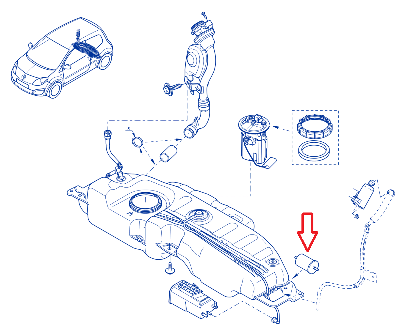7700845961 Filtro Combustivel ALL4RENAULT